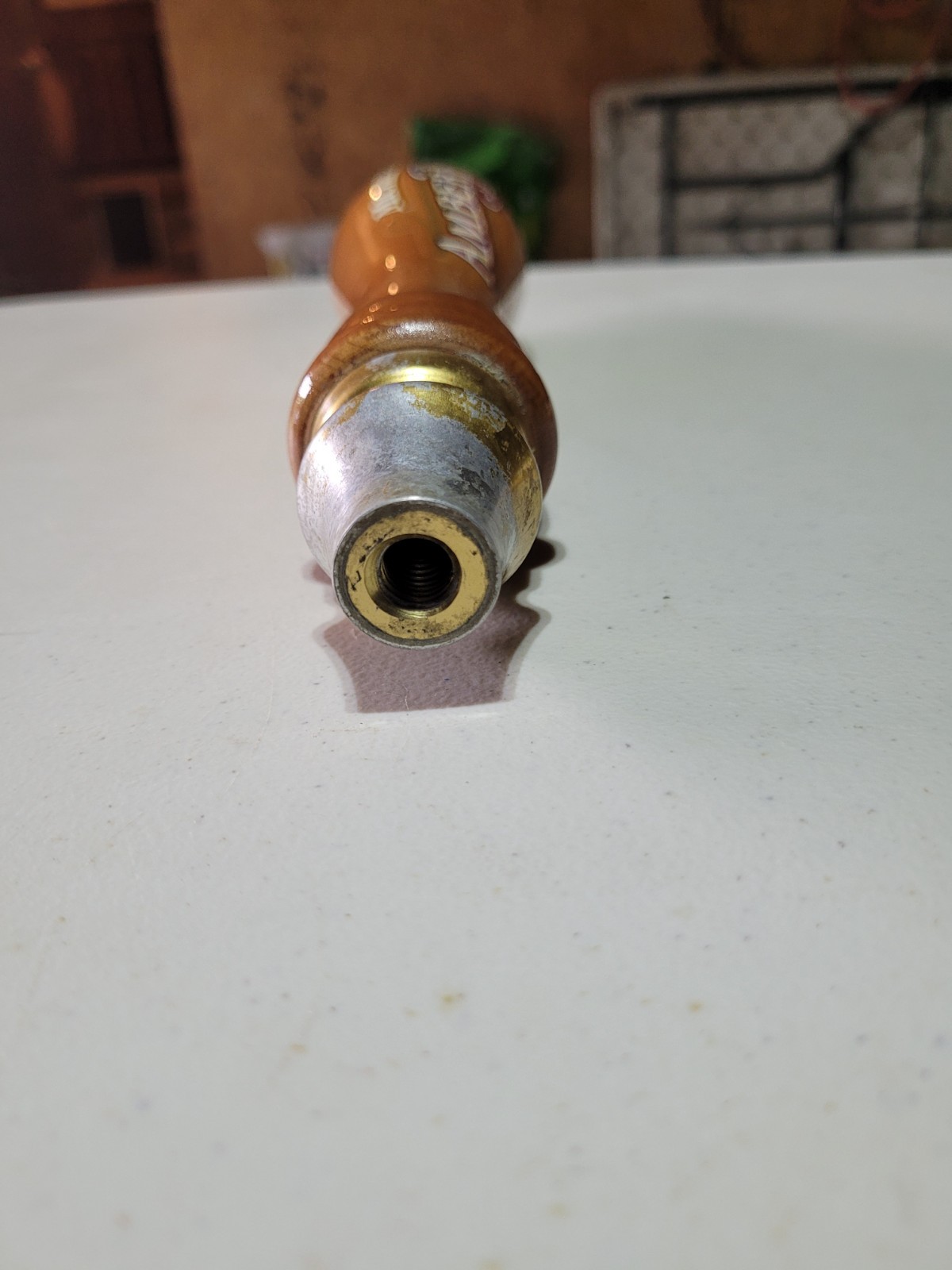 Michelob Amber Bock Beer Long Wooden Tap Handle Knob Pull 12"