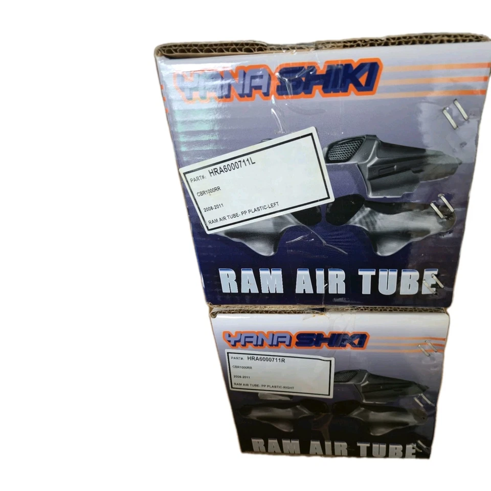 Par de conductos de tubo de admisión de aire ABS Ram Honda CBR1000RR 2008 2009 2010 2011 L/R Foto 2 de 4