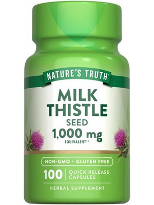 Nature's Truth Milk Thistle Herbal Supplement Capsules 100 Count Non GMO