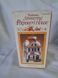 Vintage 1988 Simmering Potpourri House Aromatherapy 80s Earth Scents Beige NOS