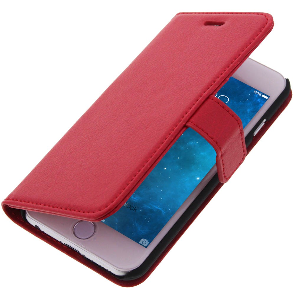 Coque silicone rouge iPhone 6S protégeant l'écran contre les rayures