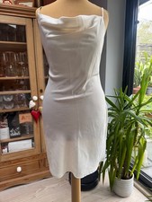 Gorgeous URBAN OUTFITTERS Ivory Cream Drape Neck Mini DRESS, Small ª