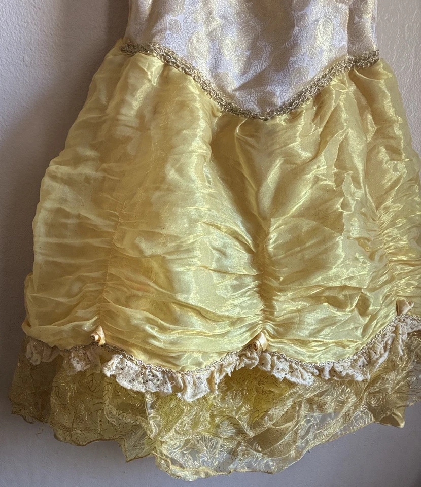 Vestido La Bella y la Bestia A Belle Disney Park Au Auténtico Original Talla L Foto 4 de 4