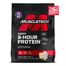MuscleTech Platinum 8-Hour Protein Powder - 7 Proteins, Whey, Casein