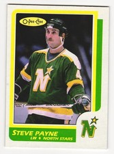 1986-87 O-Pee-Chee Steve Payne #219 North Stars