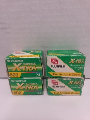 Fujifilm Superia X-TRA 800 Color Print Film 35mm 4-rollsx24 Exposures Exp 