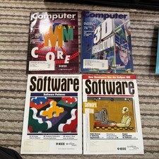 Lot of 4 IEEE Computer Software Magazines 2006 2007 Vintage Tech Engineering