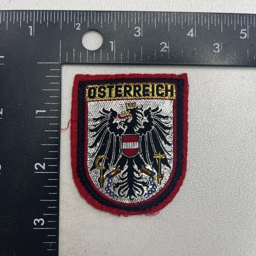 Vtg Österreich Osterreich Coat of Arms Austria Patch (Woven Front~Felt Back)12Z8