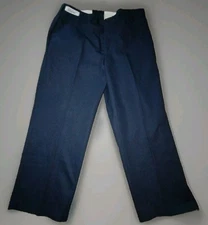 New Red Kap Service Uniform Work Pants 37-38" X 28" Blue Chip Tracking System 