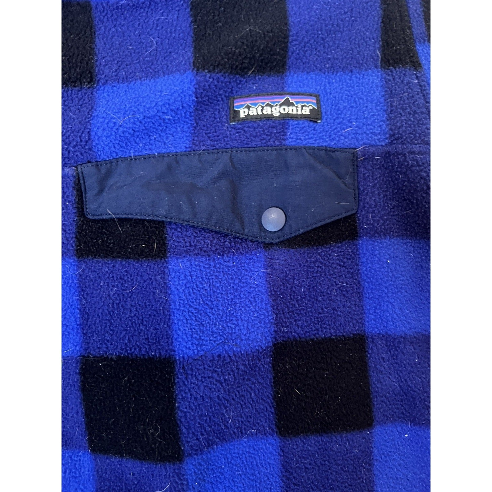PATAGONIA Synchilla Snap T Pullover Over Fleece Jacket, Plaid| Men’s Size: S image 4