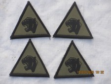 19th Mechanised Brigade,schwarz/oliv,British Army Patch, Abzeichen,TRF, klett,4x