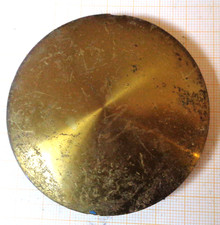 1 alte Pendellinse Pendelscheibe für Kaminuhrt Wanduhr D = 7 cm 230 Gramm