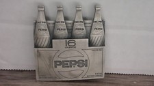 VTG. 1980's Pepsi Cola advertising belt buckle 8 Pak pint bottles by Markatron