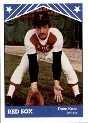 1983 Pawtucket Red Sox TCMA #17 Dava Koza Norfolk Virginia VA Baseball Card