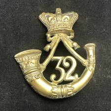 Fregio Da Cappello Fanteria Leggera Duca di Cornovaglia Vittoriano