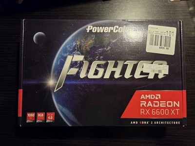 PowerColor Fighter AMD Radeon RX 6600 8GB GDDR6 Gaming Dual Fan GPU - Open Box 
