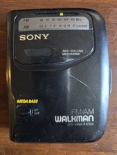 Sony Walkman WM-FX103 Cassette  FM/AM Radio TESTED  Batteries Not Included 