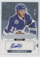 2016 Fleer Showcase Prospects Autos White Hot /15 Brayden Point #170 Rookie RC