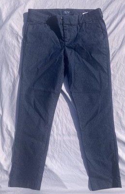 Old Navy Men's Blue Pinstripe Corduroy Slim Fit Straight Casual Pants Size 32