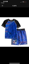 New Sonic the Hedgehog Rashguard Swim Trunks Set 5/6
