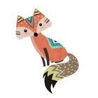  1Pc Fashion Fox Aufkleber Charakter Indische Cartoon Tier Kinder PVC Graffiti