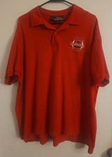 Vintage Disney Polo Shirt Mens Large Red Yacht Club Resort 90s