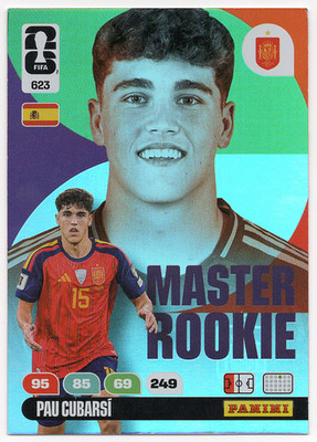 Pau Cubarsi出品 623. Pau Cubarsi Rookie (Spain) Panini Adrenalyn XL FIFA World Cup
