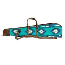 HILASON Cowboy Long Gun Holster Shooting Cover Case Genuine Leather Adjustable