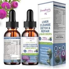 120ML Liver Support Supplement Milk Thistle Dandelion Root Extract Liquid Drop