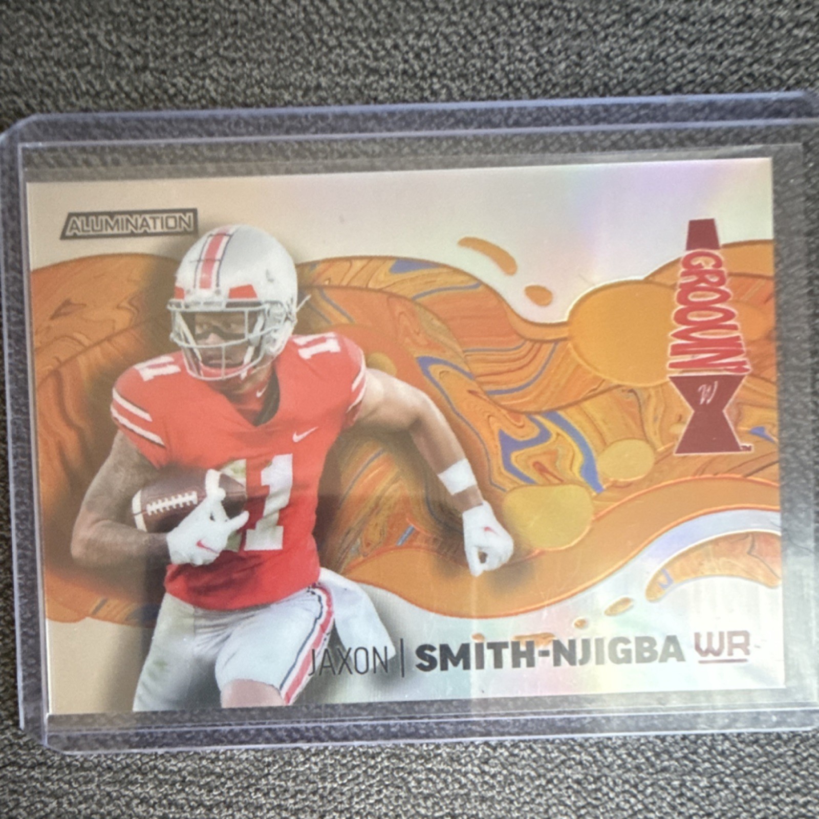 Jaxon Smith-Njigba Wild Card Alumination Draft Groovin' #AG54 Base