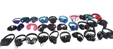Lot of 30 Wired Different Brands Headphones - Free Shipping.