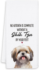 Shih Tzu Gifts Kitchen Towels, Shih Tzu Gifts for Women, Dog Tea Towels Dish Tow