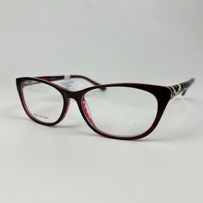 Designer Looks for Less FM16048 Women Eyeglasses Frame Wine Cat Eye 54-15-135 mm