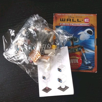Eve Wall-E Baustein Brick Disney Pixar Figur Spielzeug DVD 2 Disc 
