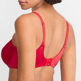 Wacoal Perfect Primer Bra Underwire Red Unlined Full Coverage Microfiber 855213