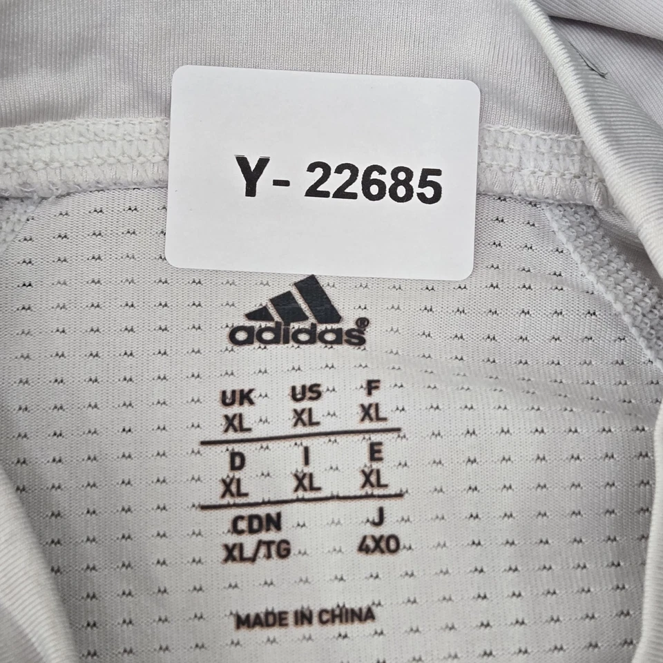 Adidas Niños Camisa XL Blanca Fútbol Climacool Ropa Activa Compresión Acolchada LEER Foto 2 de 4