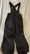 BoulderGear Snow Bib Medium Kids Black Waterproof Insulated Sled Ski Board Pants