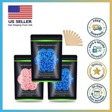 Hard Wax Beads Hair Removal 300g Brazilian Bikini Facial Wax Sensitive Skin