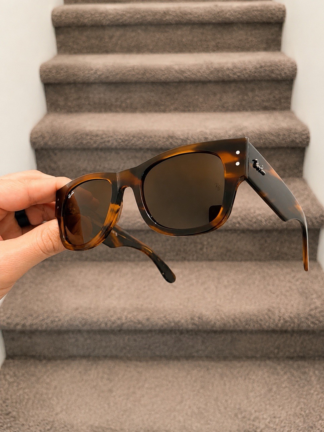 NEW Ray-Ban Mega Wayfarer RB0840S 0840 Havana Brown Lens Size 51/21