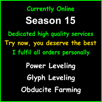 Diablo 4 D4 Season 15 Glyph Runs Tier 125 Pit Runs Power Leveling Bosses XP SC