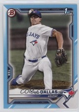 2021 Bowman Draft Sky Blue 113/499 Chad Dallas #BD-23 0nr3