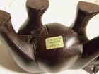 Wood Rhino, Hand Made In Kenya, Displays Very Nice, Teak ? 8 Inches Tail to Horn — photo 4