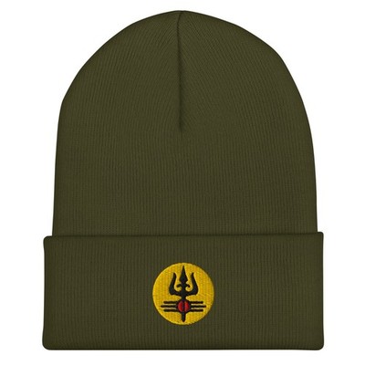 Embroidered Shiva Beanie Shiva trident beanie hindu beanie Many Color Options