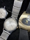 3 Vintage Automatic Watches, Running, Nikels, Timex & Custom Time