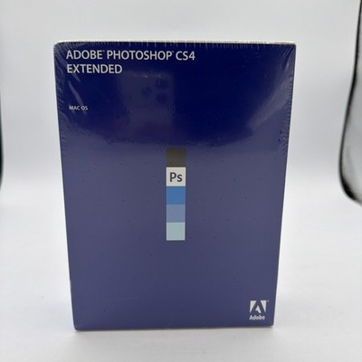 Adobe Photoshop CS4 Extended Mac RET Full Retail Factory Sealed