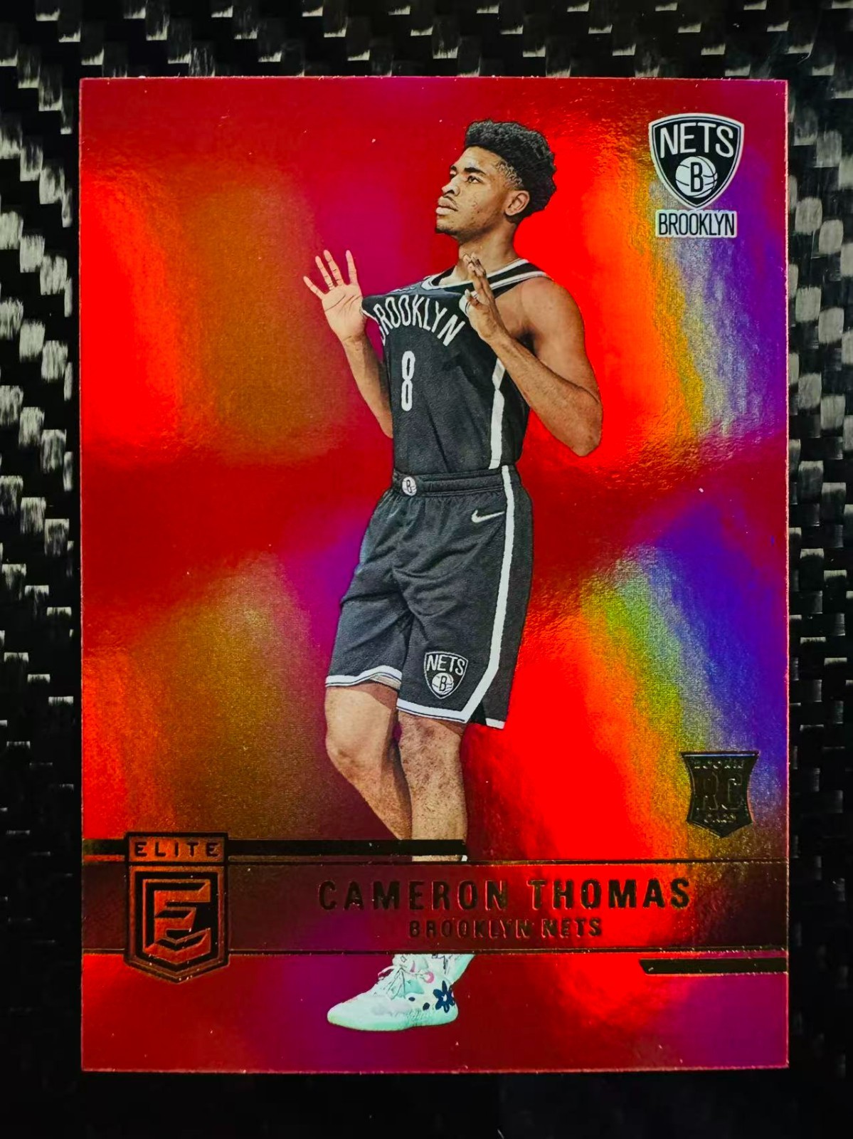Cameron Thomas 2021-22 Panini Donruss Elite Base Rookies Asia RC #222 Nets