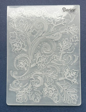 Lightly Used "Floral Design" Darice Embossing Folder 4 1/4" x 5 3/4"