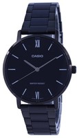 Casio Schwarz Zifferblatt Edelstahl Analog Japan Mov't MTP-VT01B-1B WR Herrenuhr