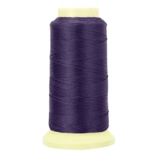 Bonded Thread, 0.4 mm 550 Yards Polyester Sewing Cord for Tassels, Dark Purple