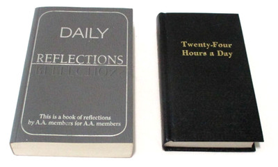 Twenty-Four Hours a Day & Daily Reflections, Alcoholics Anonymous, like-new set